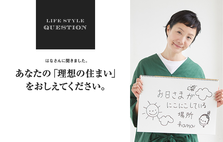 LIFE STYLE QUESTION 淵上正幸さんに聞きました。あなたの「理想の住まい」 をおしえてください。