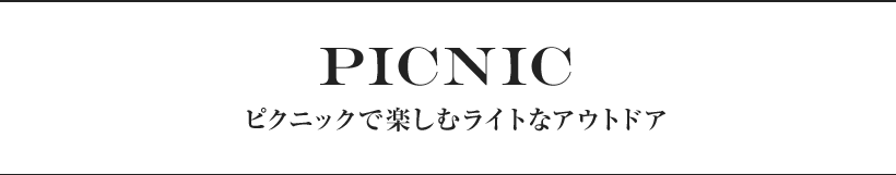 ピクニックで楽しむライトなアウトドア